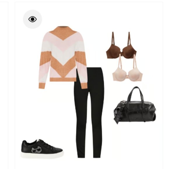 BCBGMaxAzria  | Chevron Dropped Shoulder Sweater | Size L Women's - Picture 9 of 10